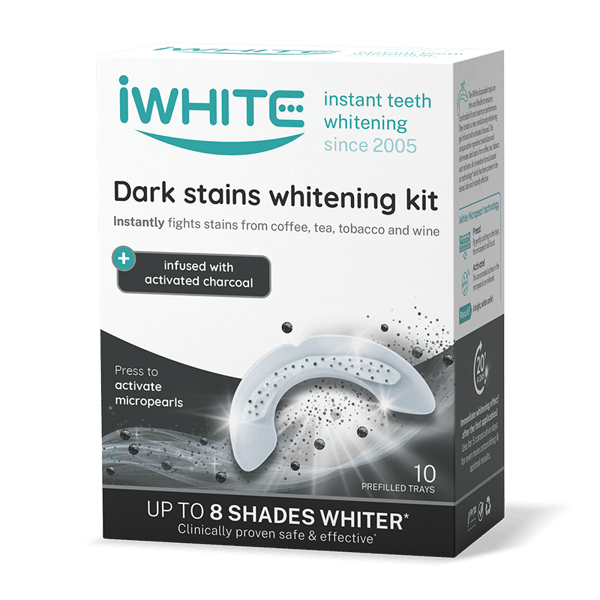 Комплект за избелване на зъби с активен въглен iWhite Dark Stains